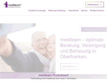 Tablet Screenshot of mediteam.de
